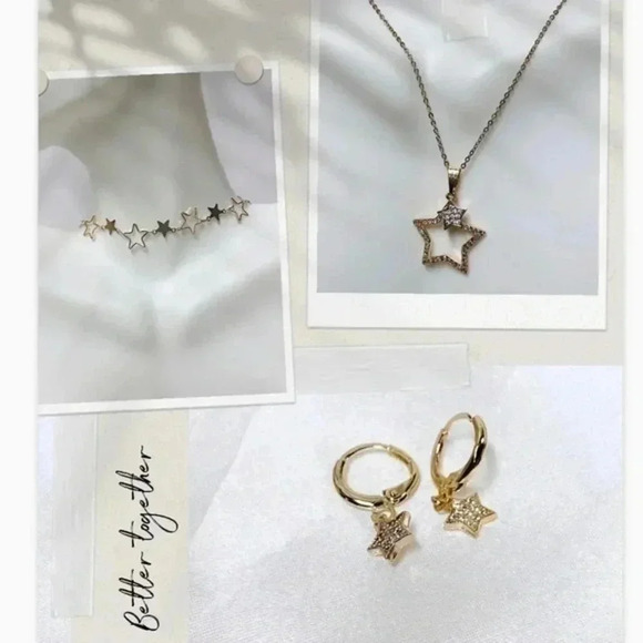 Star Choker 18k Gold Plated BEST SELLER - Picture 7 of 7
